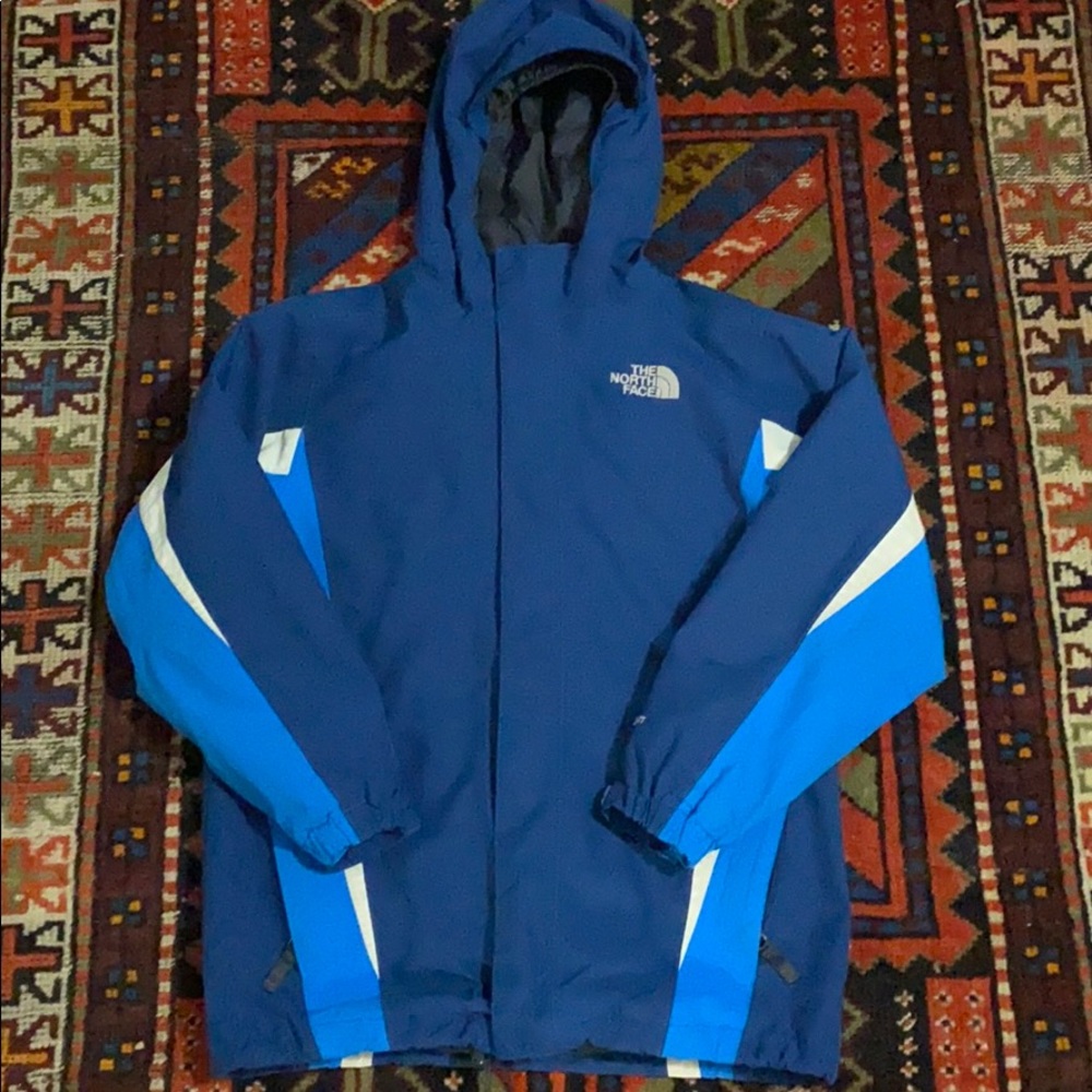Boy's The North Face fleece layered HyVent hooded winter ski jacket 10/12